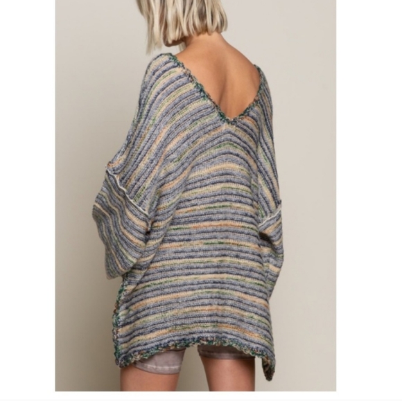 🐑POL Clothing Hi Lo Oversized Lounging Sweater - Picture 8 of 16